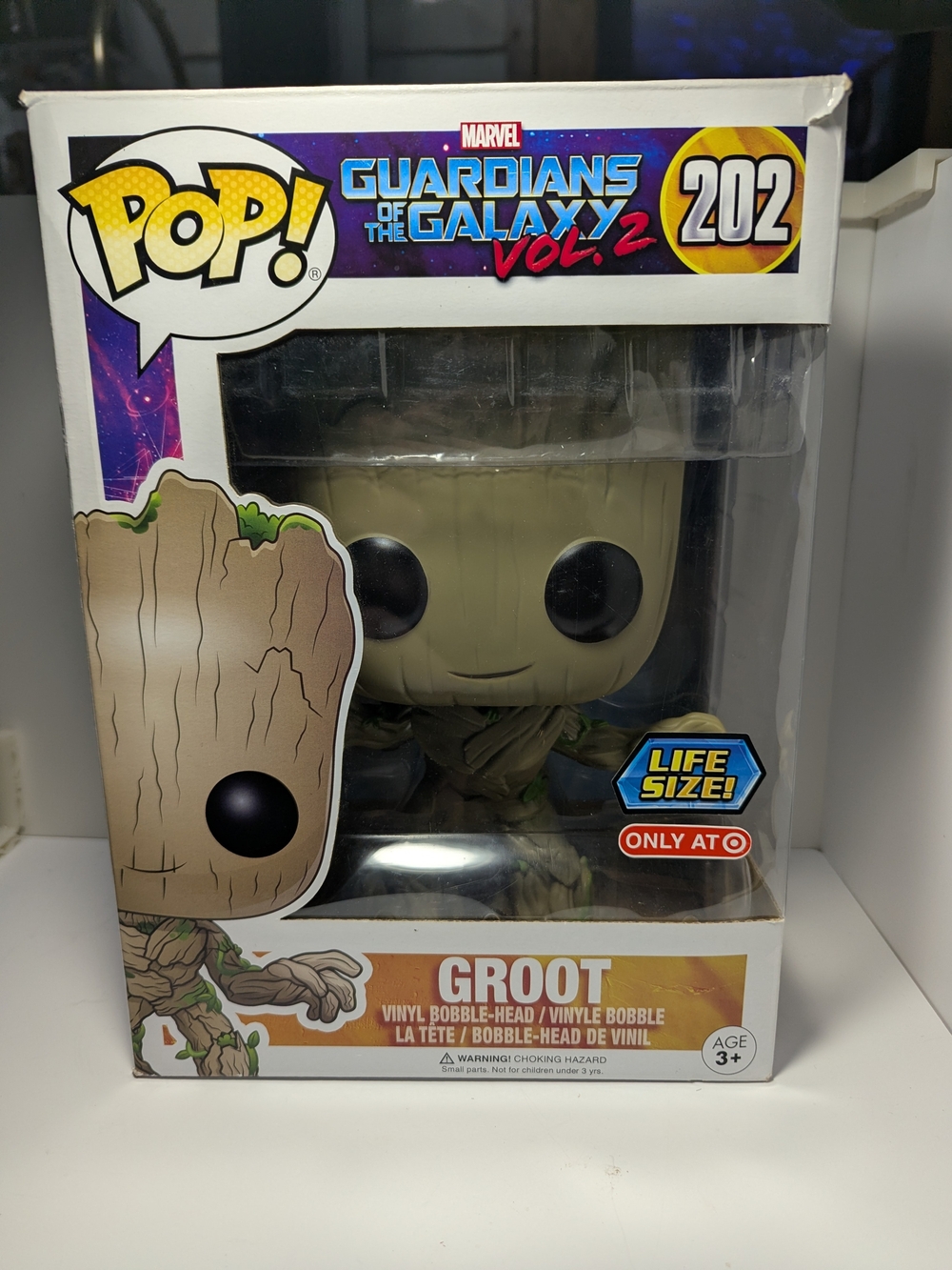 Groot Life Size Funko #202 And Guardians Of The Galaxy Groot